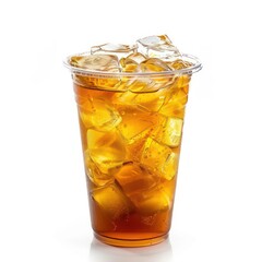 photo of ice tea on the plastic cup