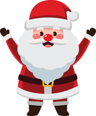 Vector illustration Character Cute Santa isolated on white background