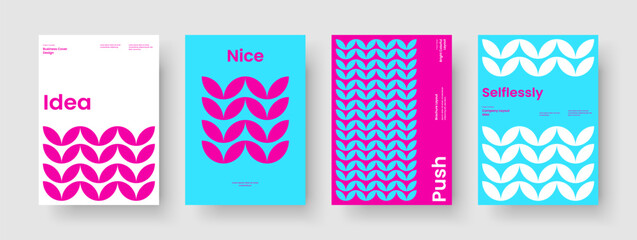 Obraz premium Abstract Banner Design. Geometric Brochure Layout. Isolated Background Template. Business Presentation. Flyer. Book Cover. Report. Poster. Catalog. Newsletter. Magazine. Notebook. Pamphlet. Journal