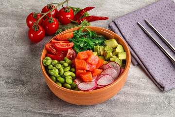 Hawaian cuisine - Poke with salmon