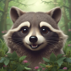 Cute raccoon 