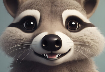 Raccoon portrait
