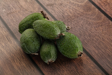 Ripe sweet huicy exotic feijoa