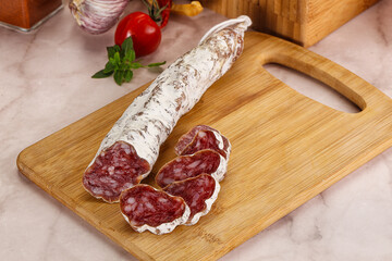 Spanish dry pork sausage Fuet