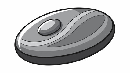 A smooth and cool metal worry stone designed for rubbing with your thumb to alleviate stress and increase mindfulness.. Vector illustration - obrazy, fototapety, plakaty