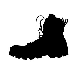 Boots icon template black color editable