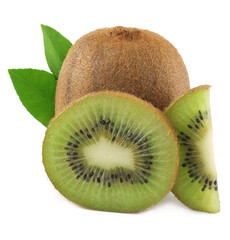Kiwi fruit isolated on a white background