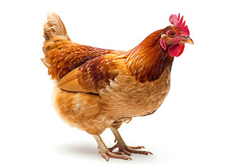 Fototapeta premium chicken isolated on white background