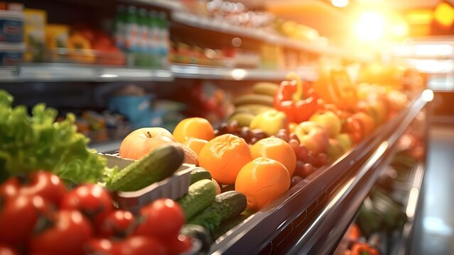 Buying food at a retail store or supermarket for grocery shopping . Concept Food Retail, Supermarket Shopping, Grocery Stores, Budget Shopping, Meal Planning