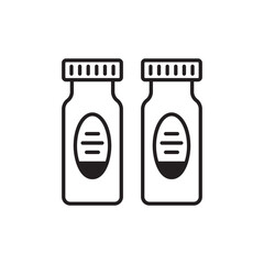 Ampoule icon design with white background stock illustration