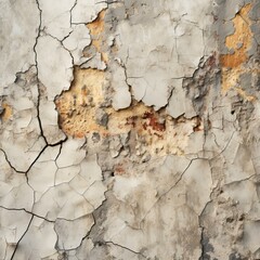 Obraz premium weathered wall texture with cracks and peeling paint