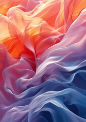 Obraz premium Colorful abstract background with soft folds