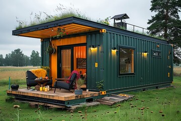 Shipping Container Stack Living: Repurposed & Stylish Space Design