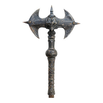 recommend clip art: Battle mace isolated on transparent background