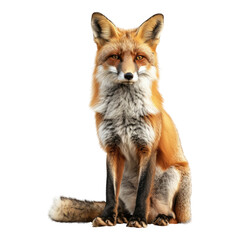 Fox isolated on transparent background