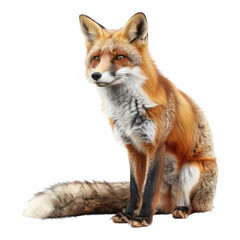 Obraz premium Fox isolated on transparent background