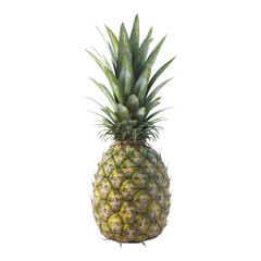 Fresh pineapple isolated on transparent background