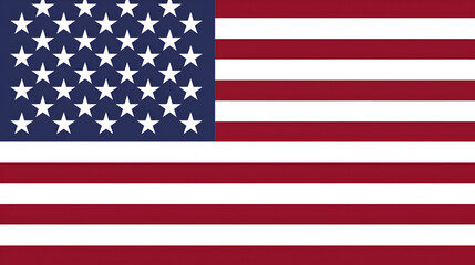 Independence Day 4th July emblem USA flag cutout, generative Ai