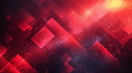Futuristic glowing red geometric lines design. Modern gradient rounded lines pattern. Fit for banner, brochure, flyer, cover, presentation, web. Modern illustration. - obrazy, fototapety, plakaty