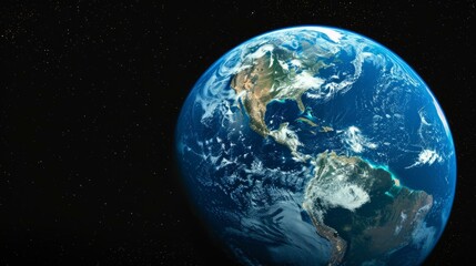 Earth from space showing the Americas