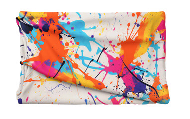 Abstract Art-Inspired Fleece Throw Isolated On Transparent Background PNG.