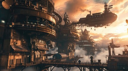 Discovering the Steampunk City's Secrets. Generative Ai.