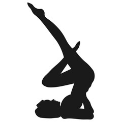 Collection of International Yoga Day Silhouettes For Templet Design Elements