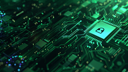 Cybersecurity Shield: Encrypted Microchip