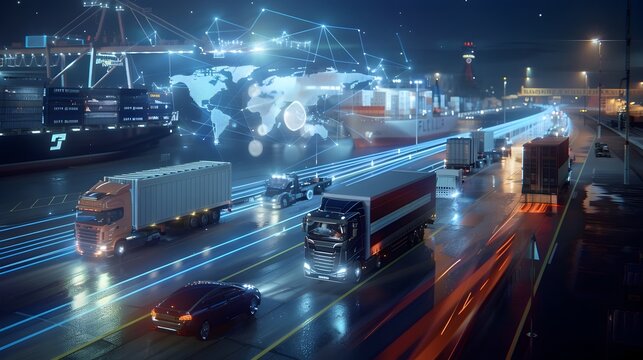Digital Link Uniting Diverse Transportation Vehicles in a Futuristic Design
