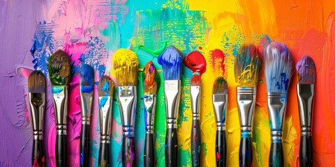 Colorful Paint Brushes