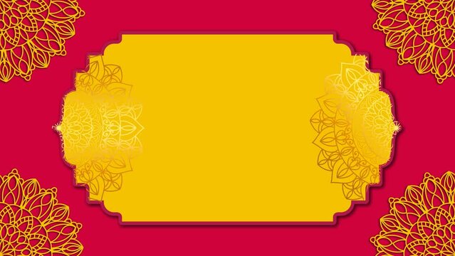 Indian Wedding Invitation,Wedding Event Invitation Card Design background.