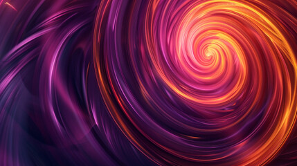dynamic circular swirls of plum and sunset orange, ideal for an elegant abstract background