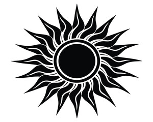 Sun vector icon design