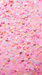 pastel pink and blue heart confetti