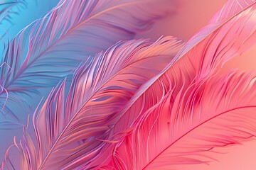 Fototapeta premium A colorful bird's wing with blue, red, and yellow feathers