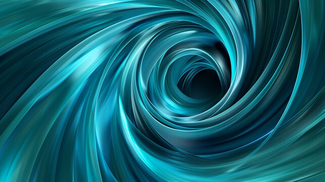 dynamic circular swirls of teal and turquoise, ideal for an elegant abstract background