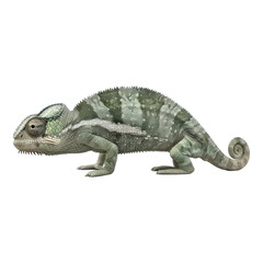 Chameleon isolated on transparent background