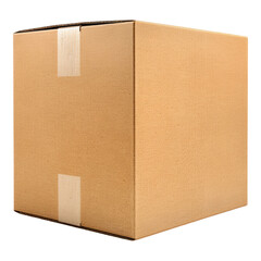 Carboard box isolated on transparent background