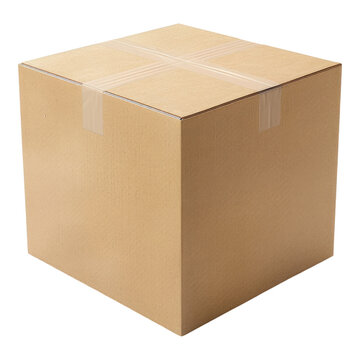 recommend clip art: Carboard box isolated on transparent background