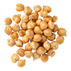 Chickpeas isolated on transparent background