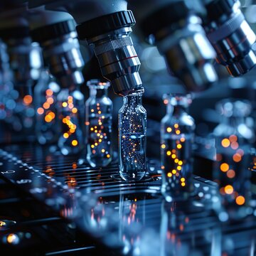Gene editing lab, CRISPR technology, medical breakthrough