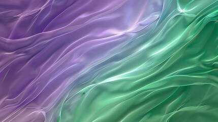 serene blend of emerald green and violet, ideal for an elegant abstract background