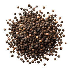 Peppercorns isolated on transparent background