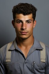 Obraz premium Portrait of a young male construction worker