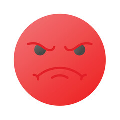 Have a look at this amazing icon of angry emoji, premium vector