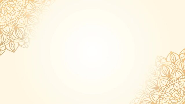 Luxury mandala background with golden arabesque pattern Arabic Islamic east style. Ramadan Style Decorative mandala. Mandala for your video background element.	