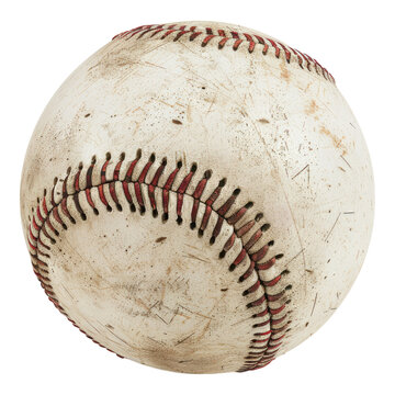 recommend clip art: Used baseball isolated on transparent background
