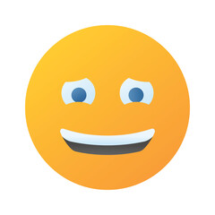 Premium icon of guilty emoji, ready to use editable vector