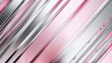 sharp diagonal lines of silver and soft pink, ideal for an elegant abstract background