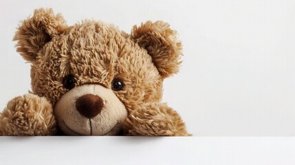 Close up of cute brown teddy Bear.